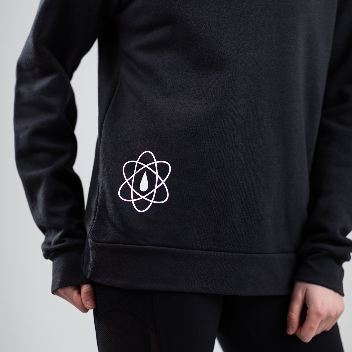 Atom Crew Neck Sweatshirt | BLACK